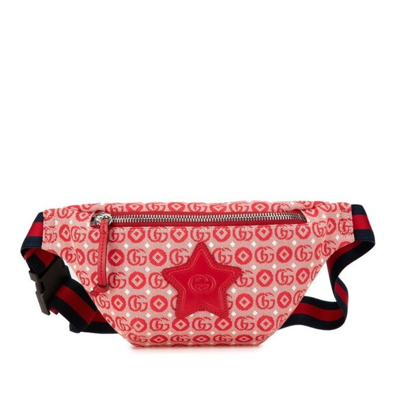 GUCCI Red Leather Fanny Pack - Picture 1 of 11
